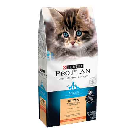 Purina Pro Plan Focus Kitten Chicken & Rice Dry Cat Formula Entree 